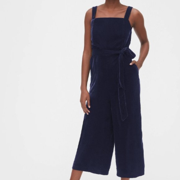 gap velvet jumpsuit